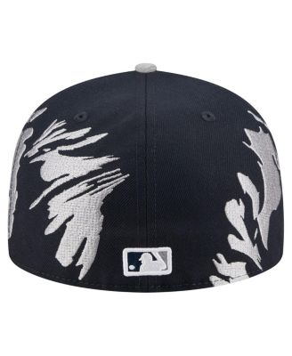 Men's Navy/Gray New York Yankees Retro Pattern 59FIFTY Fitted Hat
