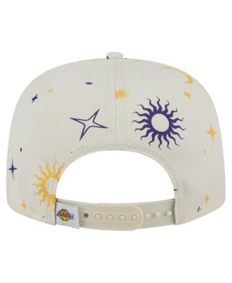 Men's Cream Los Angeles Lakers Lunar Golfer Snapback Hat