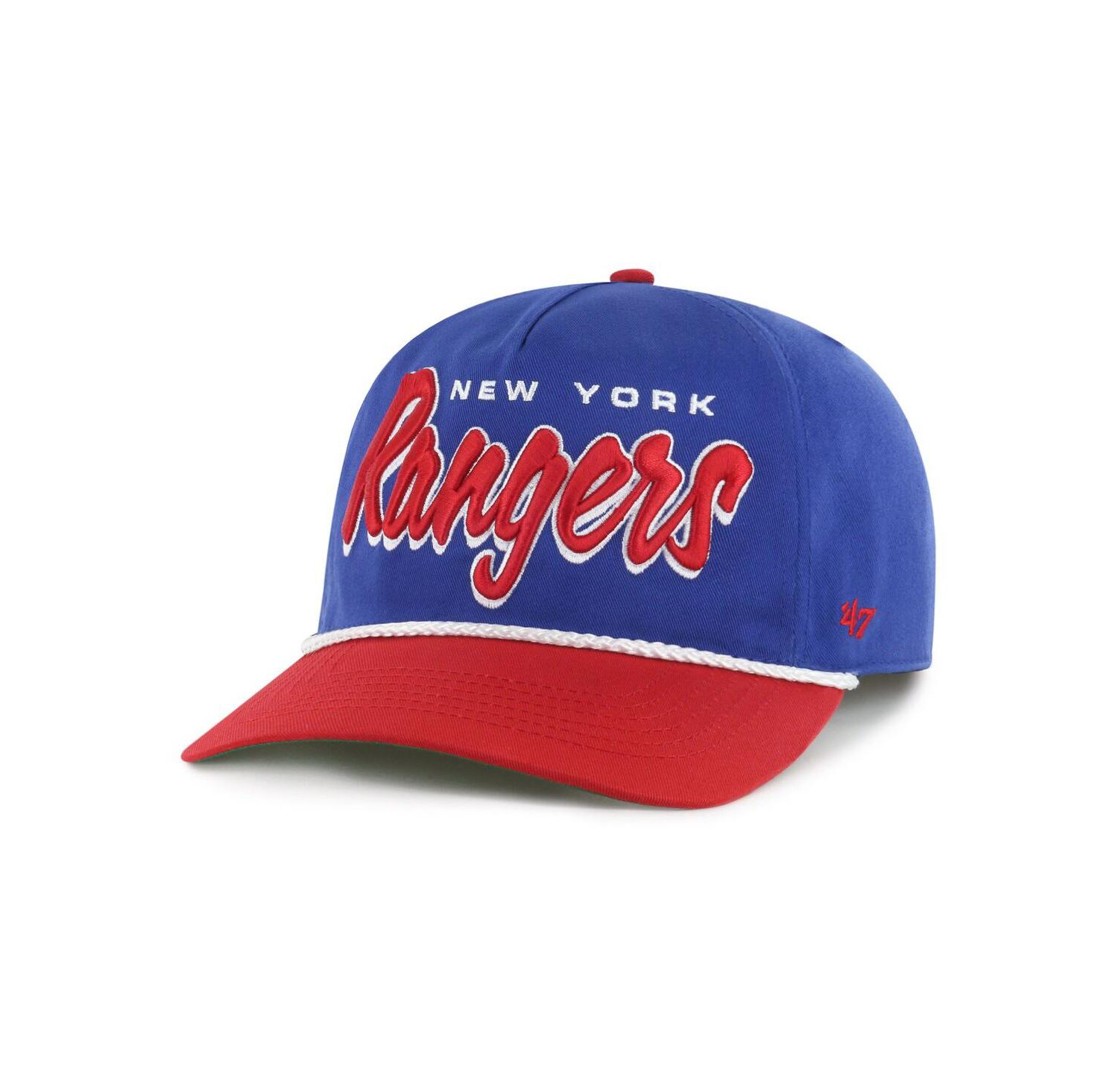 Men's Blue/Red New York Rangers Drop Shadow Rope Hitch Adjustable Hat