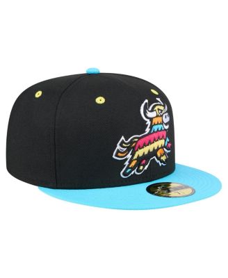 Men's Black/Aqua Erie SeaWolves Copa de la Diversion 59FIFTY Fitted Hat