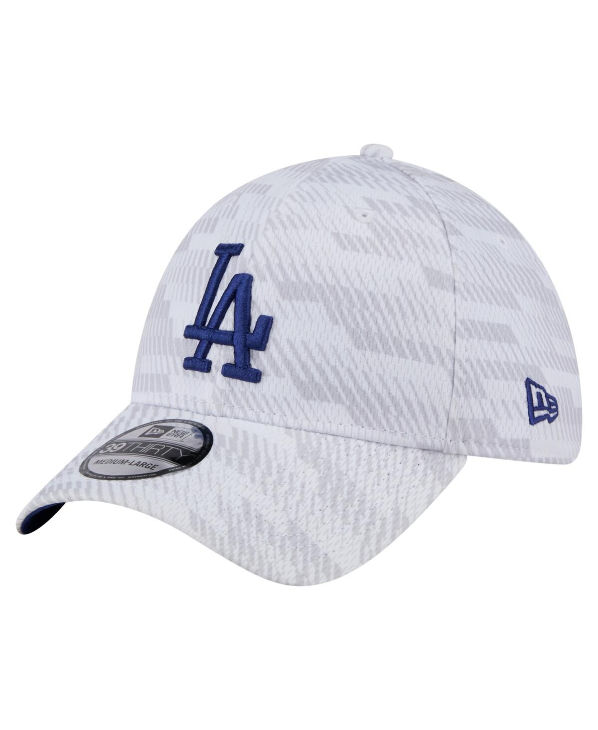 New Era Men's White Los Angeles Dodgers Graded 39thirty Flex Hat