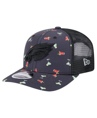 New Era - Men's&nbsp; Navy/Black Philadelphia Eagles Adventure Drinks Pattern 9SEVENTY Stretch-Snap Hat
