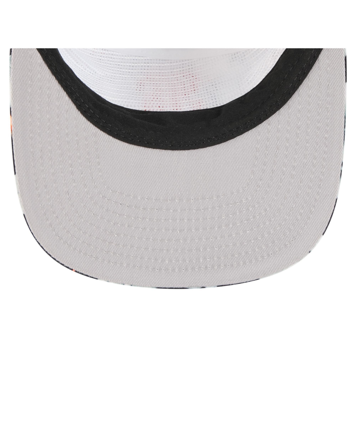 NEW ERA MEN'S BLACK SAN FRANCISCO GIANTS ADVENTURE PATTERN GOLFER TRUCKER SNAPBACK HAT 