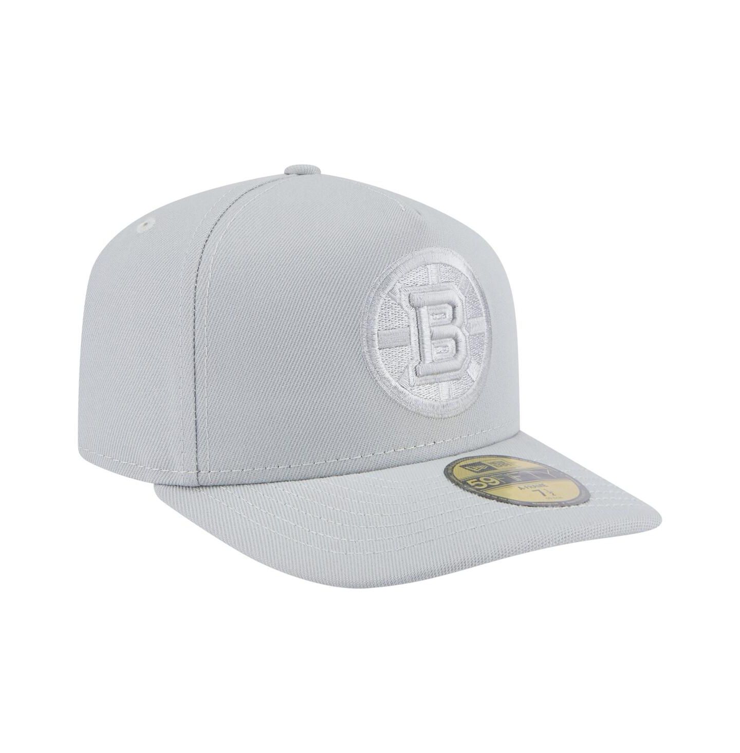 Мужские головные уборы New Era Gray Boston Bruins Color Pack A-Frame 59FIFTY Fitted Hat — фото 4