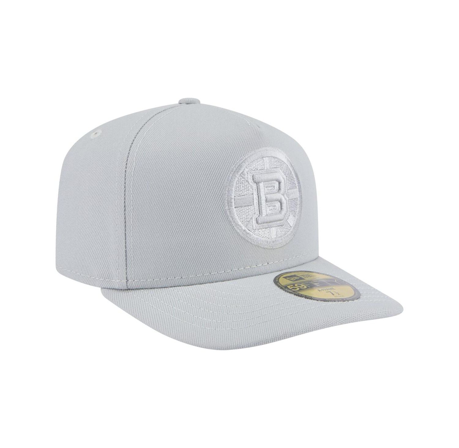 Men's Gray Boston Bruins Color Pack A-Frame 59FIFTY Fitted Hat