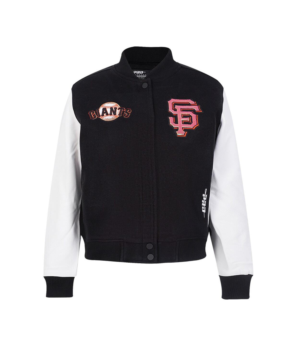 Shop Pro Standard Women'sâ Black San Francisco Giants Game Day Classics Wool Varsity Jacket