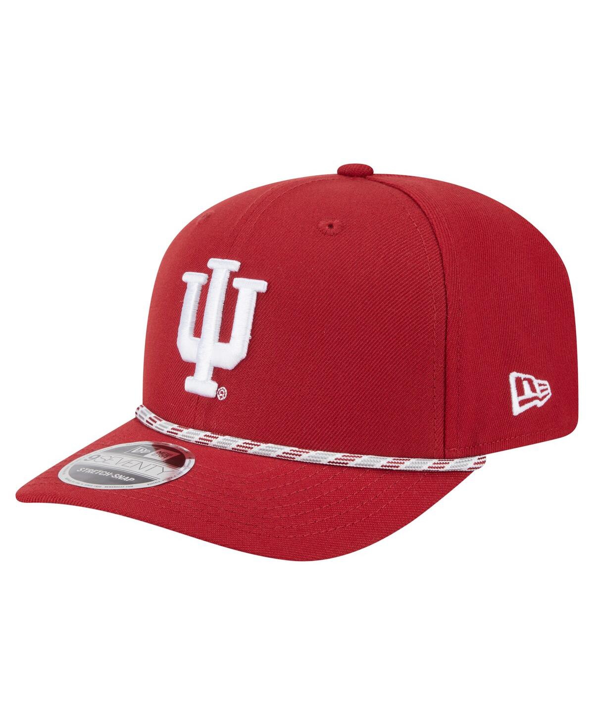 New Era Men's Crimson Indiana Hoosiers Game Day Multi-rope 9seventy Stretch-snap Hat In Crimson