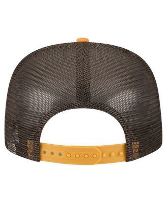 Men's White/Gold San Diego Padres Retro Script Trucker 9FIFTY Snapback Hat