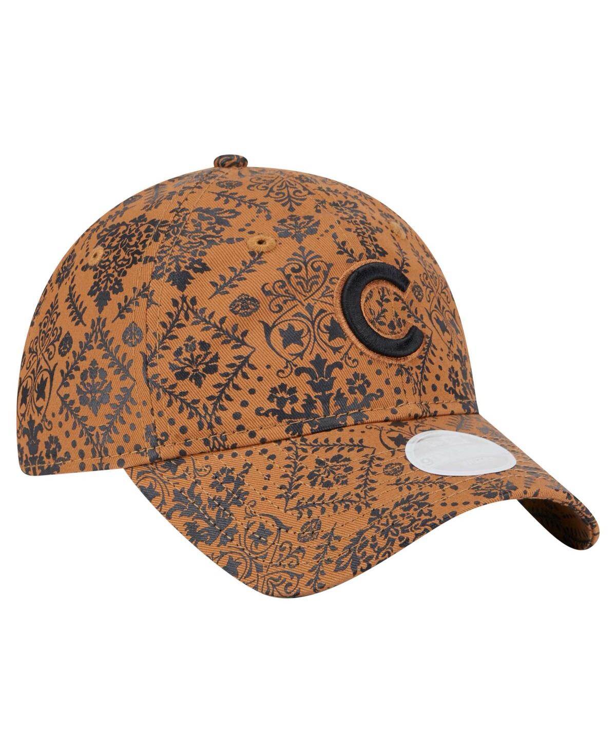 NEW ERA WOMEN'S MEN'S BROWN CHICAGO CUBS VINTAGE DECO 9TWENTY ADJUSTABLE HAT 