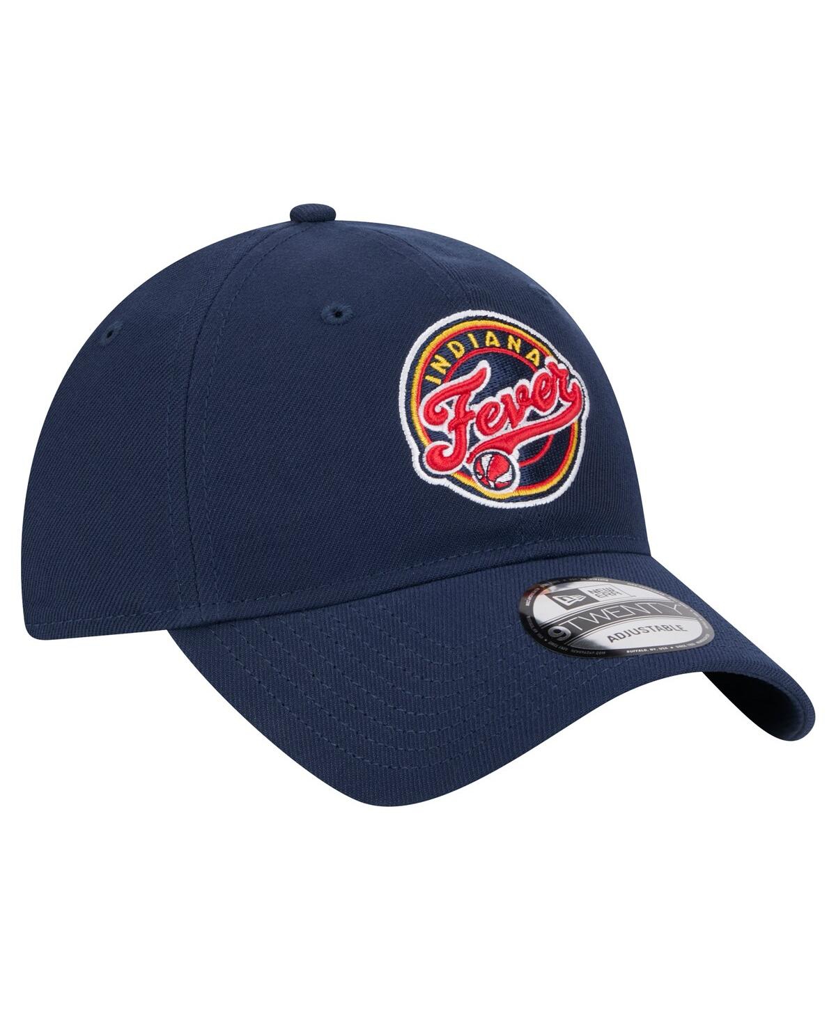 New Era Men's And Women's Navy Indiana Fever Core Logo 9twenty Adjustable Hat In Navy