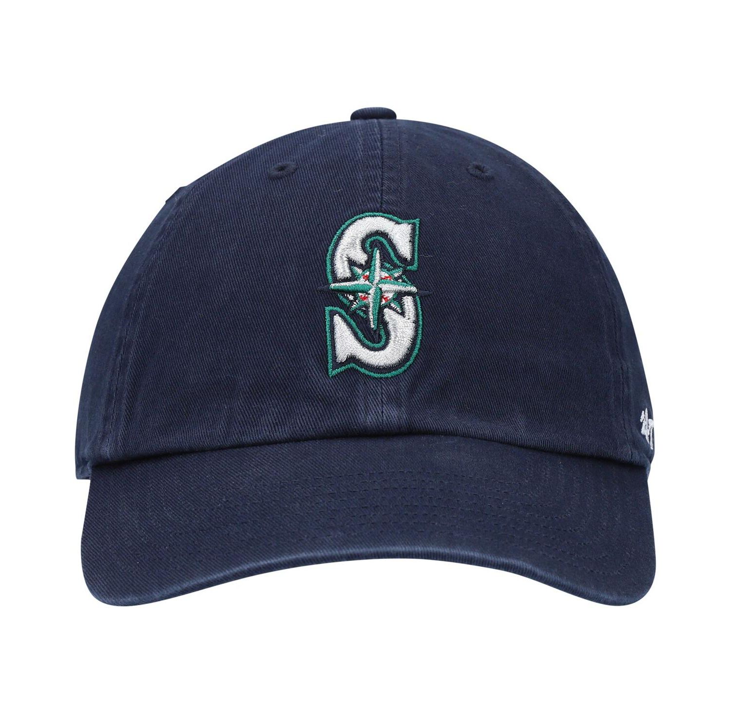 Men's Navy Seattle Mariners Clean Up Adjustable Hat