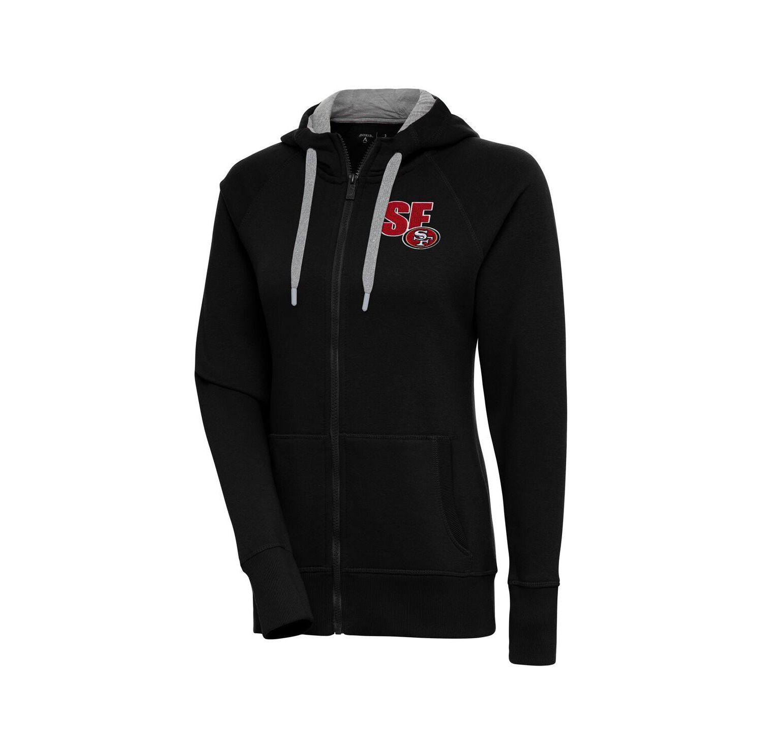 Women's Black San Francisco 49ers Victory Full-Zip Hoodie