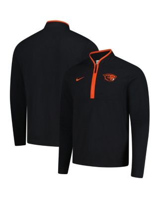 Nike - Men's  Black Oregon State Beavers Coaches Courtside Basketball Victory Performance Quarter-Zip Top