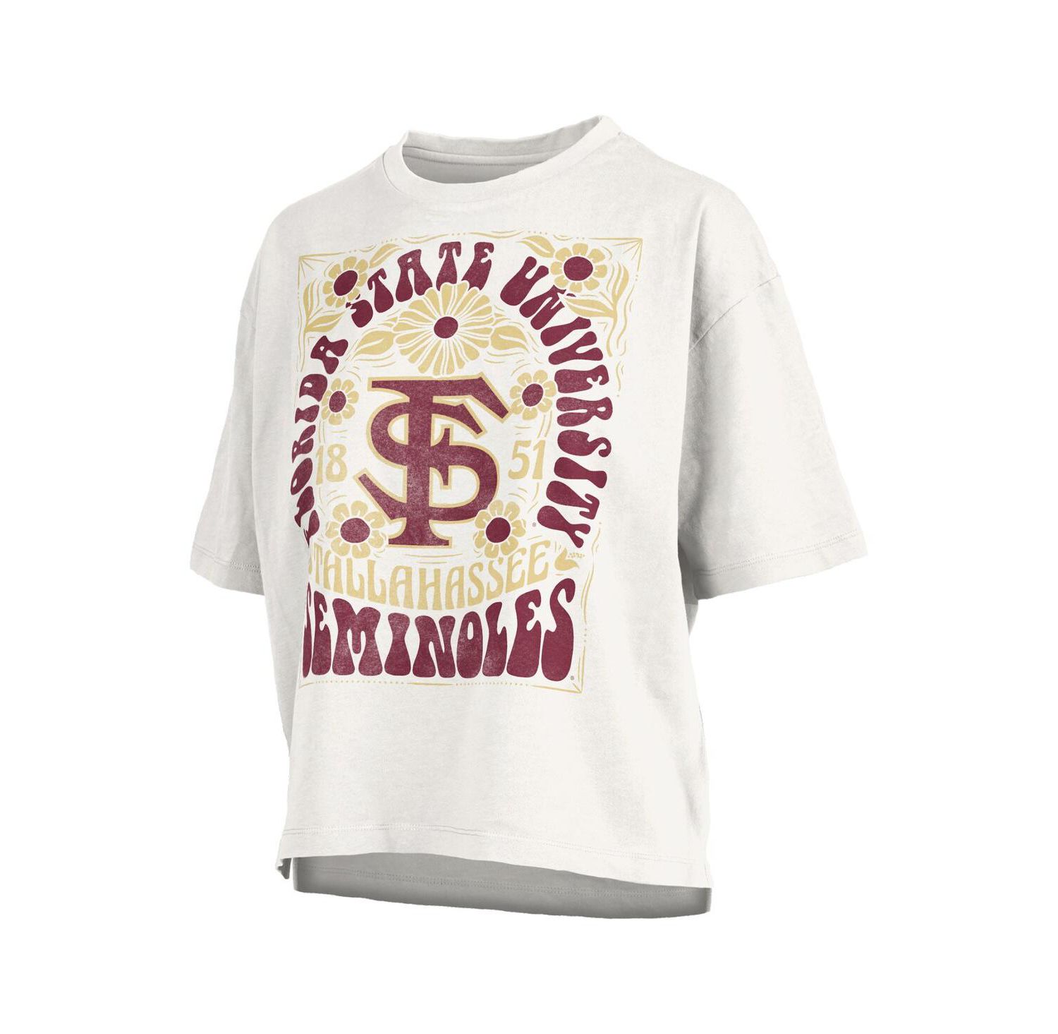 Women's White Florida State Seminoles Harmony Oversized T-Shirt