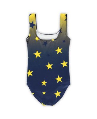 Big Boys and Girls Navy Michigan Wolverines Dance Leotard