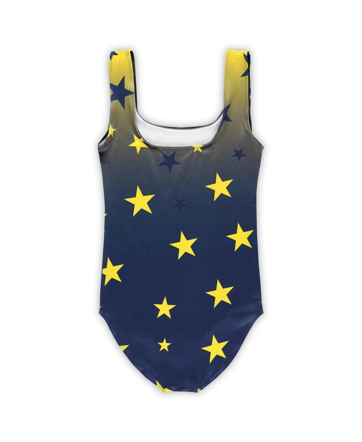 Shop Zoozatz Big Boys And Girls Navy Michigan Wolverines Dance Leotard