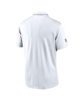 Men's White Chicago Bears Sideline Victory Performance Polo Shirt