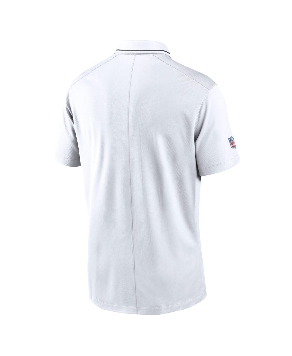 Nike Men's White Chicago Bears Sideline Victory Performance Polo Shirt In White