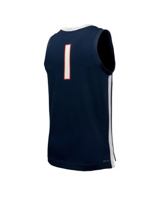 Men's Navy Virginia Cavaliers Replica Basketball Jersey