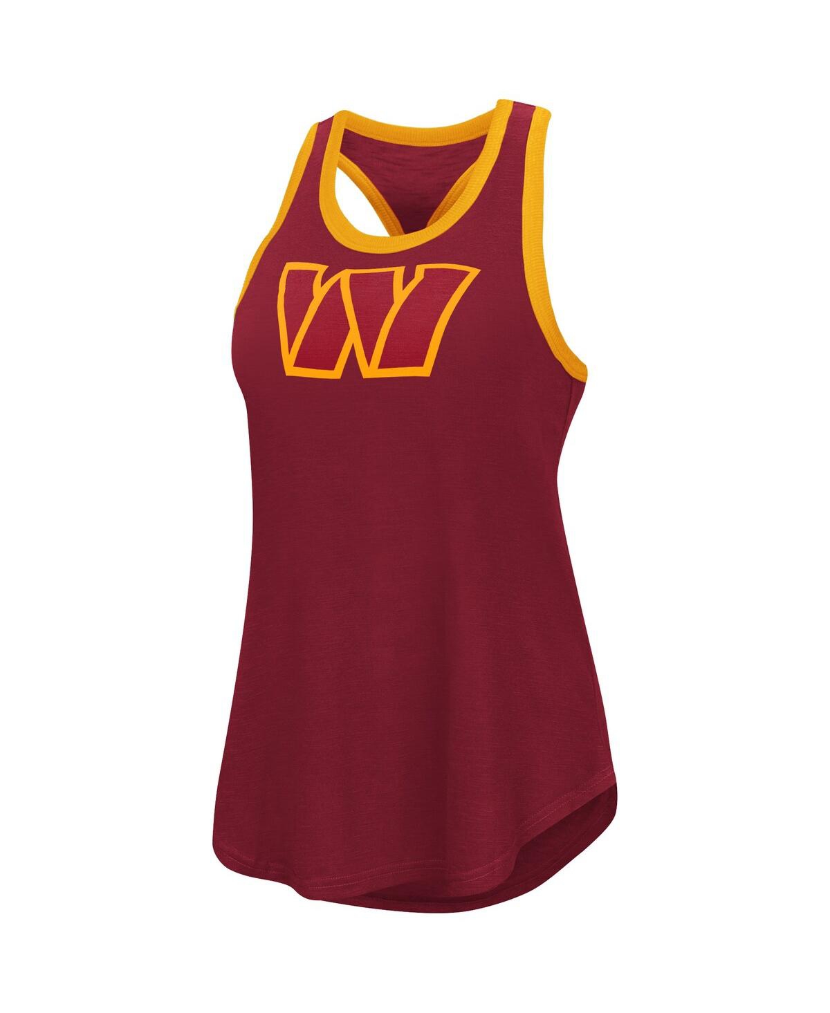 Shop G-iii 4her By Carl Banks Women's Burgundy Washington Commanders Tater Tank Top