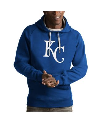 Antigua - Men's Royal Kansas City Royals Victory Pullover Hoodie