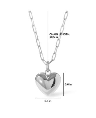 Puffed Heart Necklace - Lev