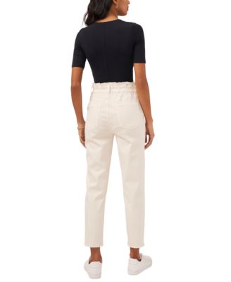 Women's Paperbag-Waist Slim Pants