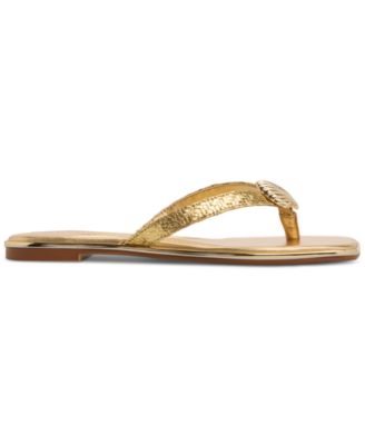 Women's Conchiglia Seashell Flat Thong Sandals