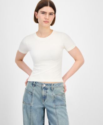 Hippie Rose - Juniors' Seamless Textured T-Shirt