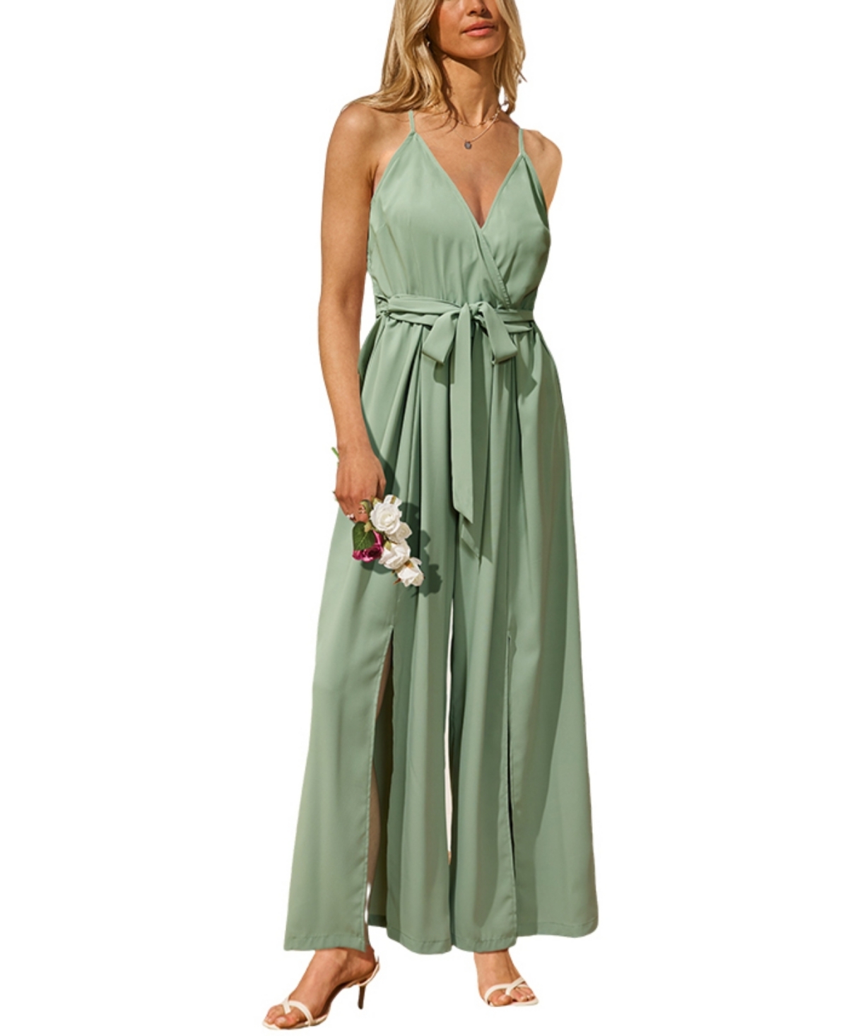 Women's Wild Roots Green Jumpsuit - Dark green