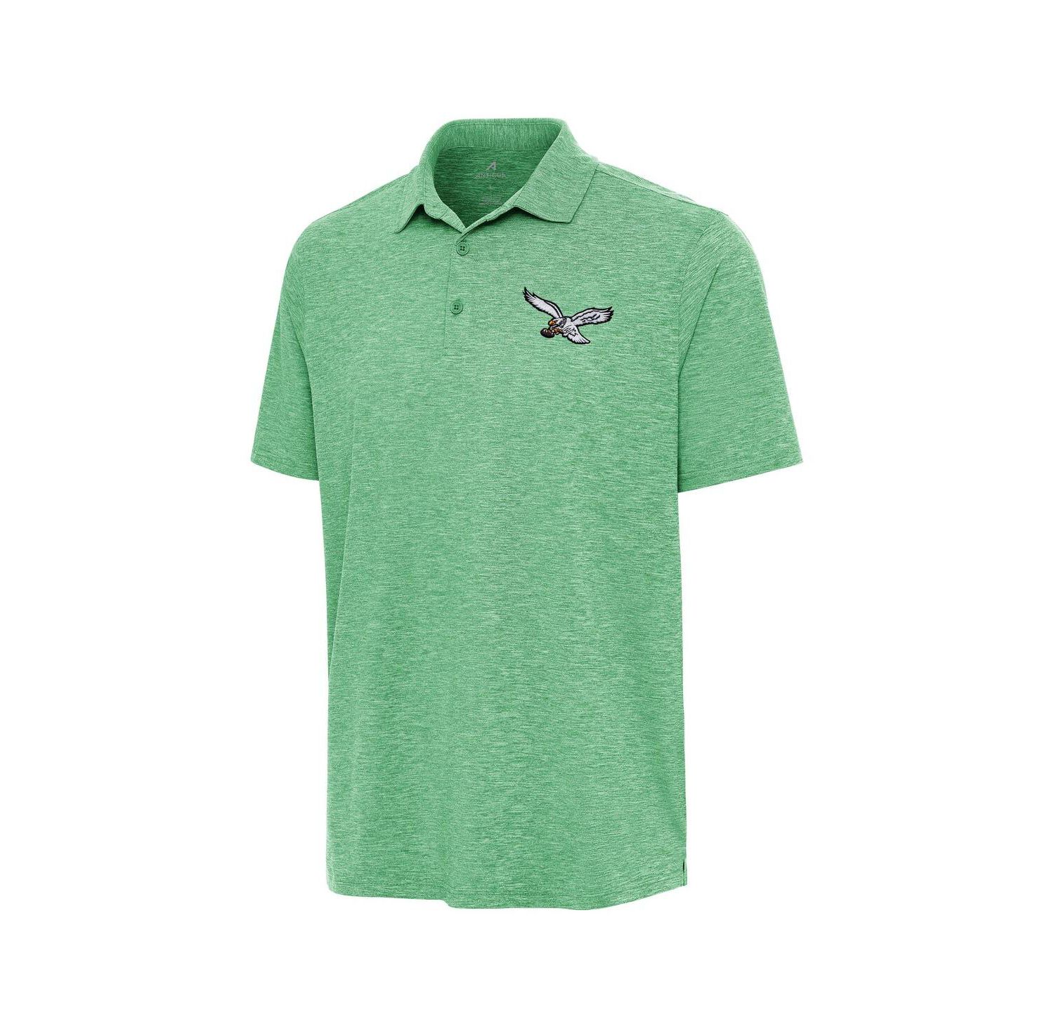 Men's Heather Kelly Green Philadelphia Eagles Par 3 Polo Shirt