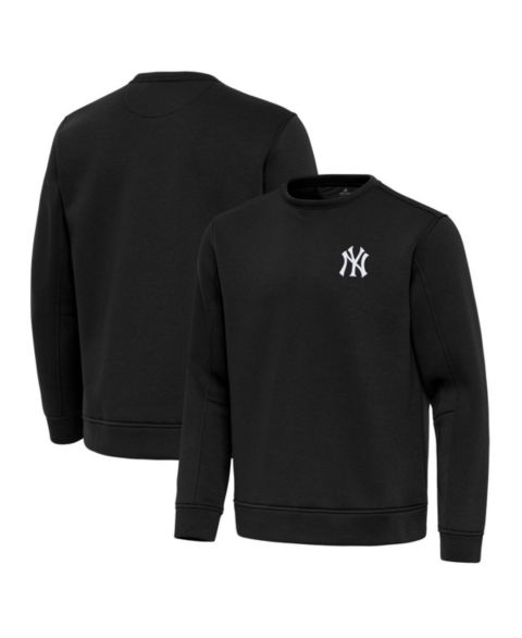 Мужская толстовка Antigua Black New York Yankees Relevant Lightweight Pullover