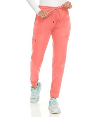 Women's Seven Pocket Cargo Scrub Pants Joggers with 4-Way Stretch