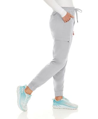 Women's Seven Pocket Cargo Scrub Pants Joggers with 4-Way Stretch
