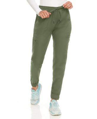 Women's Seven Pocket Cargo Scrub Pants Joggers with 4-Way Stretch