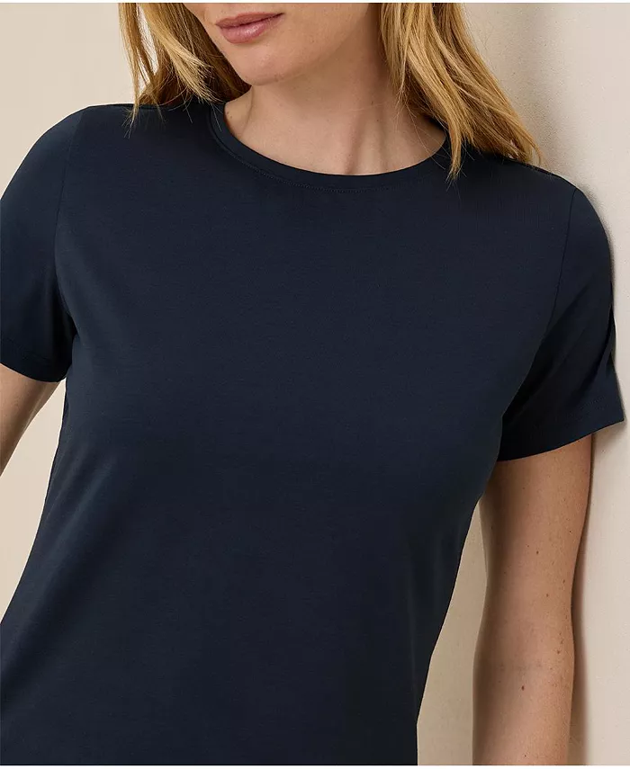Women's Organic Cotton Luxe Stretch Jersey Tee - thumbnail 6