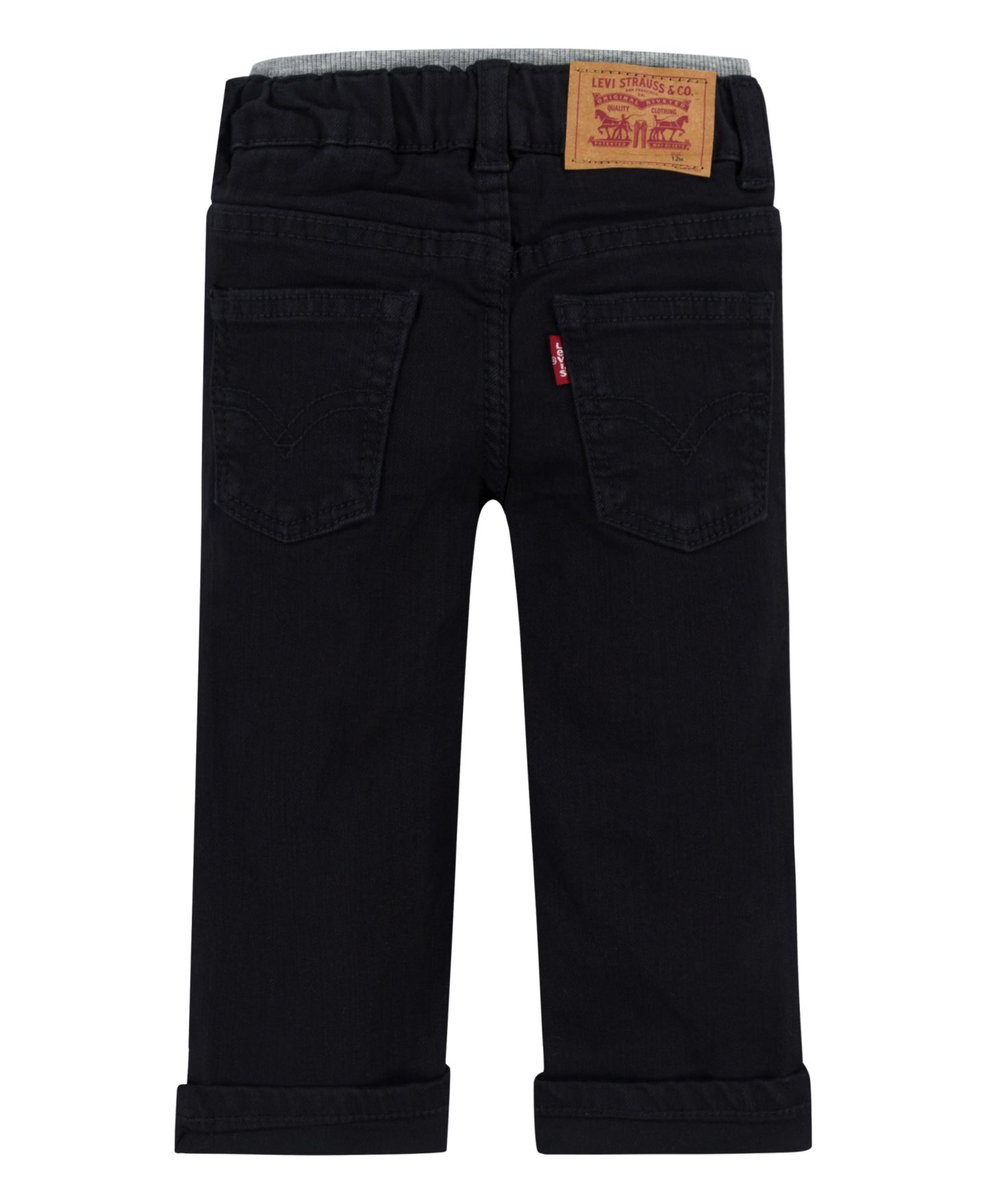 Джинсы Levi's Pull On Jeans для мальчиков-малышей, цвет: Чёрный — фото 2