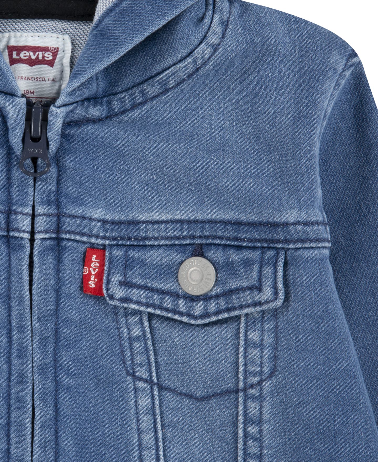 Куртка Levi's Or Knit Hooded Jacket для малышей, цвет: Морская соль — фото 3