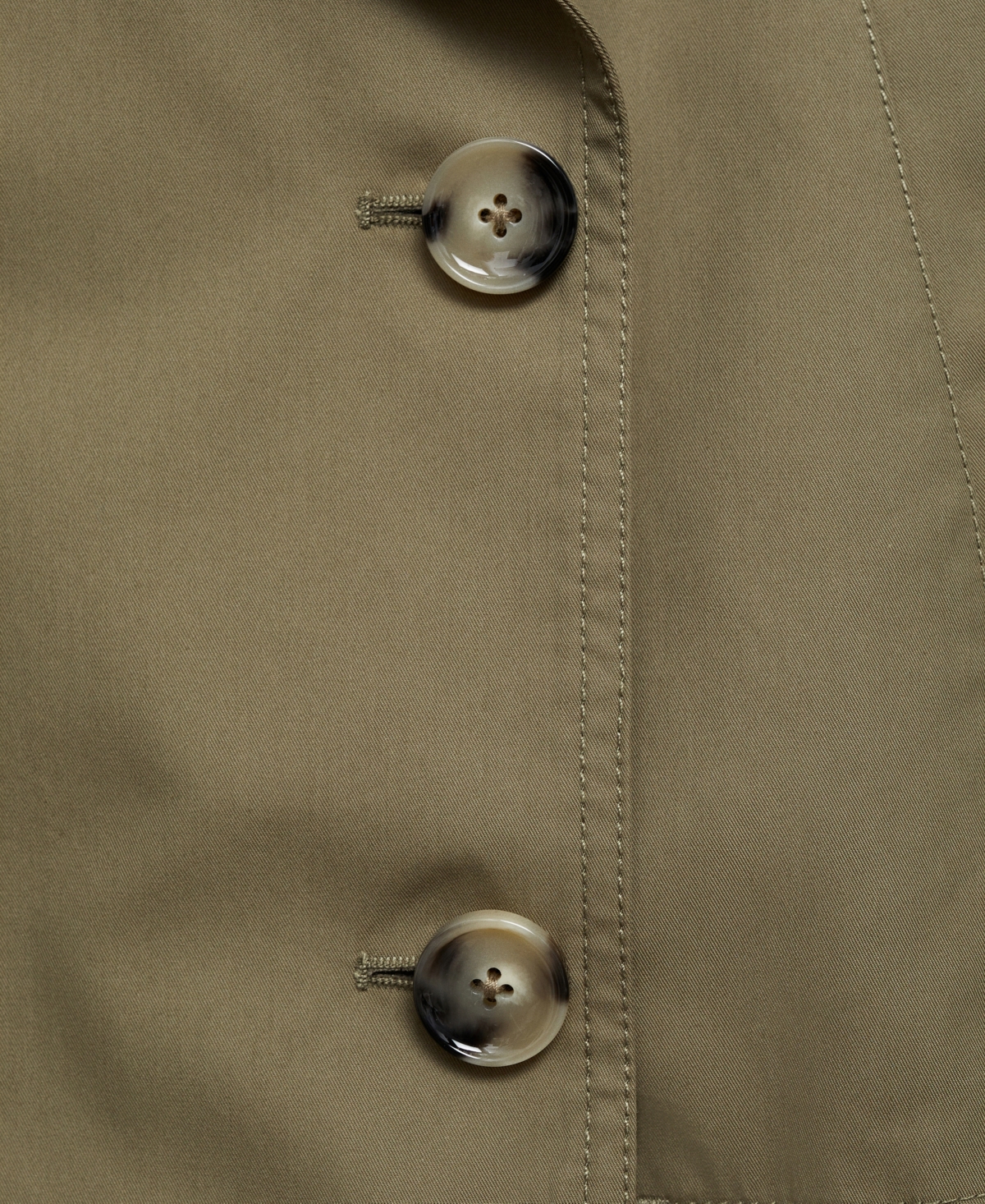 Mango Women's Double-Breasted Cropped Trench Jacket