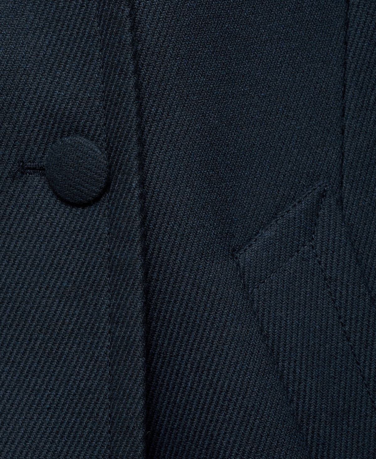 Mango Women's Double-breasted Lapels Coat In Dark Navy