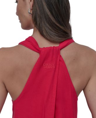 Women's V-Neck Racerback Swing Dress