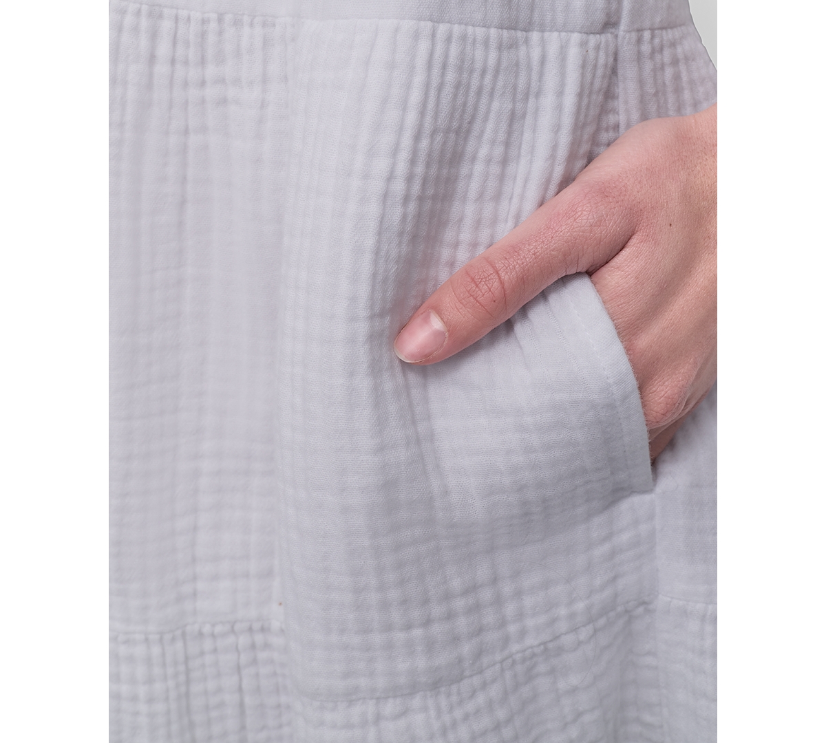 Shop Dkny Jeans Women's Cotton Gauze Sleeveless Mini Dress