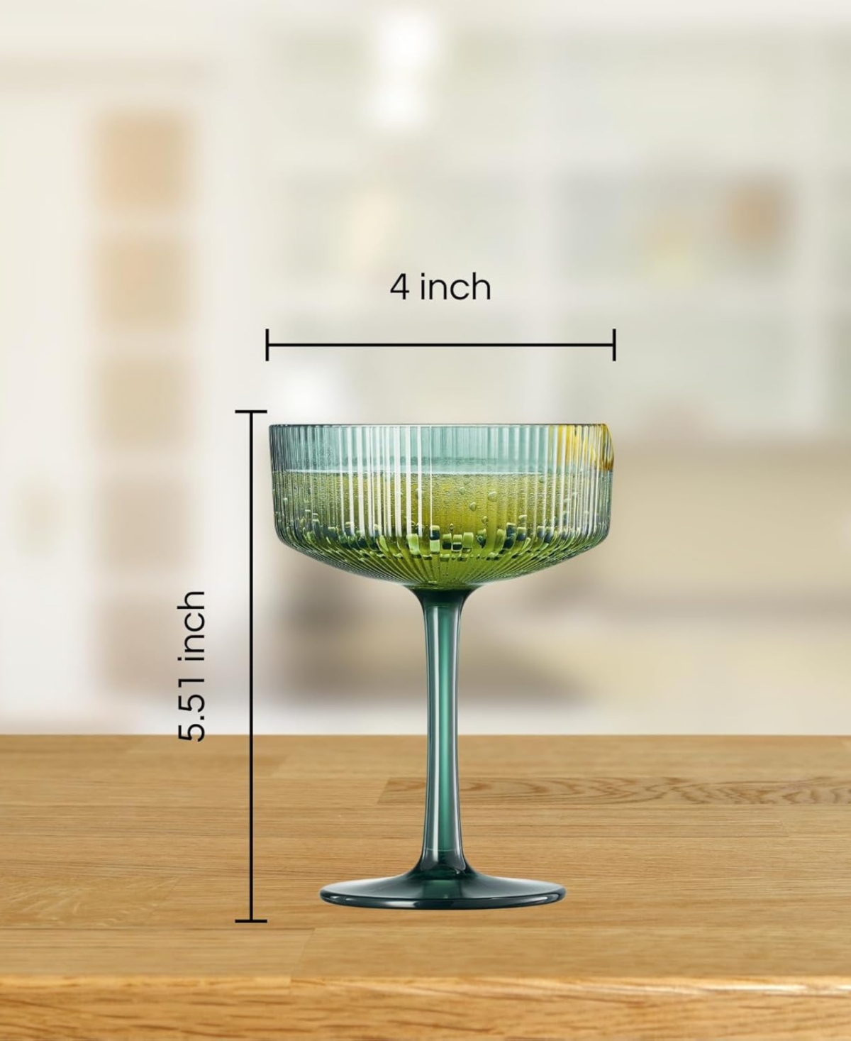 The Wine Savant Khen Art Deco Shatterproof Coupe Glasses, Set Of 4 In Multi Color
