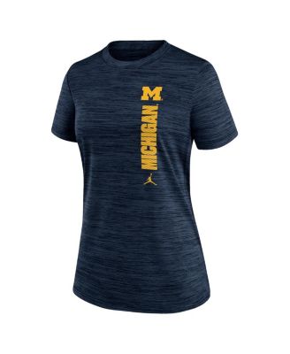 Women's Navy Michigan Wolverines Velocity Performance T-Shirt