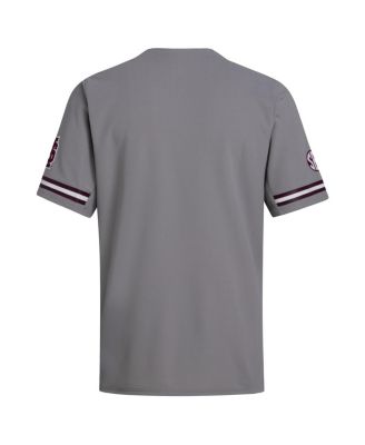 Men's Gray Mississippi State Bulldogs Replica Baseball Jersey