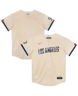 Nike Preschool Cream Los Angeles Dodgers City Connect Jersey - Macy's