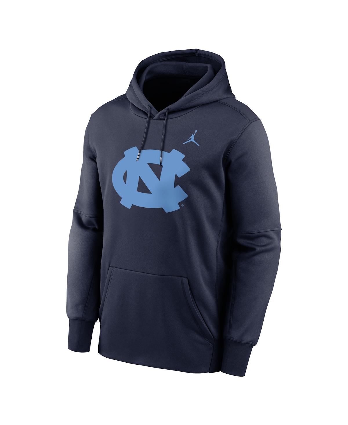 Jordan Men's Navy North Carolina Tar Heels Primetime Endzone Performance Pullover Hoodie In Navy