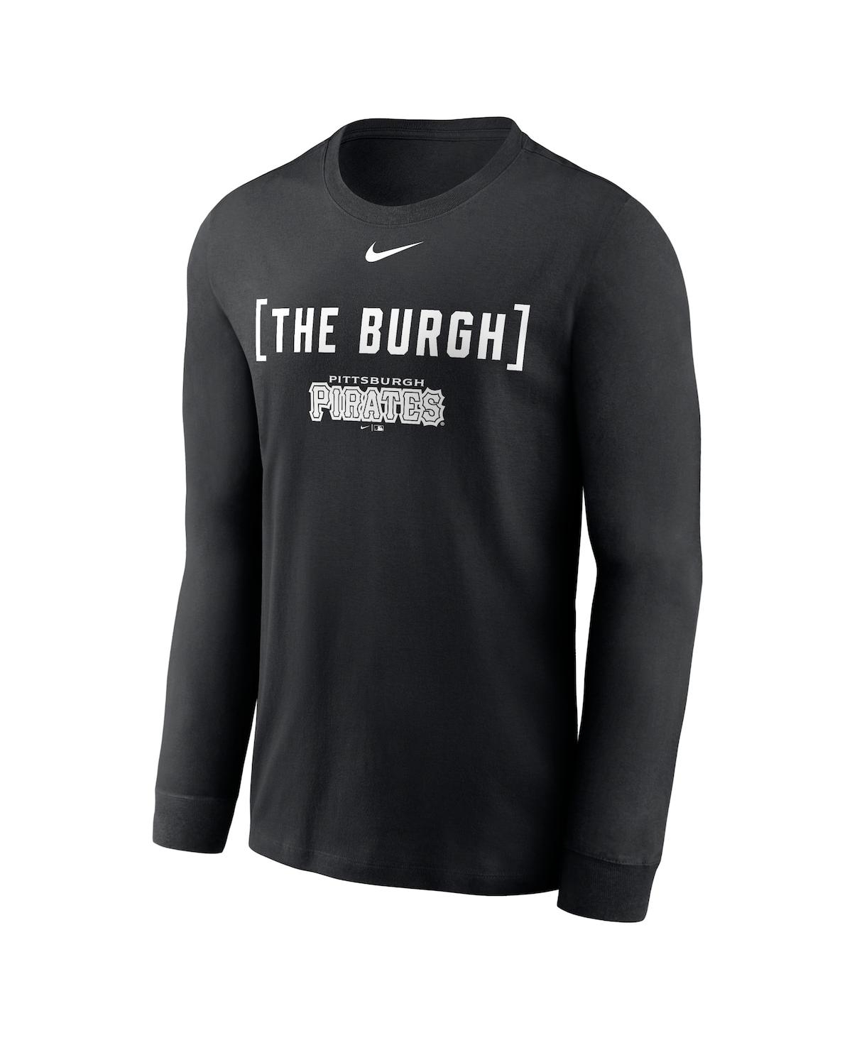 Nike Men's Black Pittsburgh Pirates Local Nickname Long Sleeve T-shirt In Black