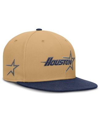 Nike - Men's Gold Houston Astros True Performance Fitted Hat
