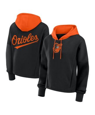 Fanatics - Women's Black Baltimore Orioles Oversized Legacy Favorite Spectator Pullover Hoodie